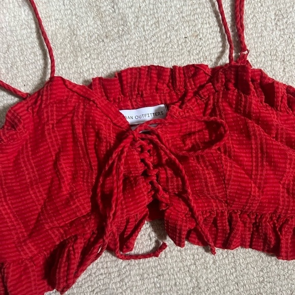 Urban Outfitters lace up crop top - Picture 2 of 5